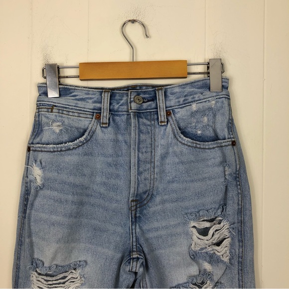 A&F Annie High Rise Ankle Straight Jeans Sz 00S - Picture 5 of 15